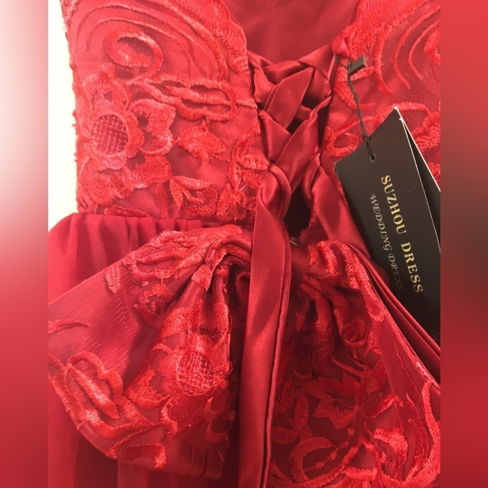 Girl’s Holiday Red Dress - Picture 5 of 9